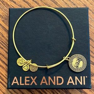 Vintage new Alex and Ani bracelet with AOII charm